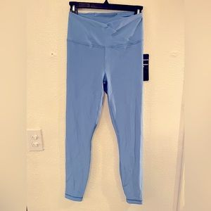 New with tags, V shape blue leggings